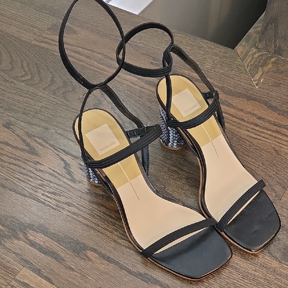 Dolce Vita Black Strappy Heels